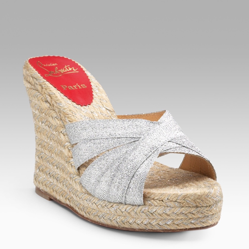 COPY - Christian Louboutin Cataribbon Espadrille Wedges